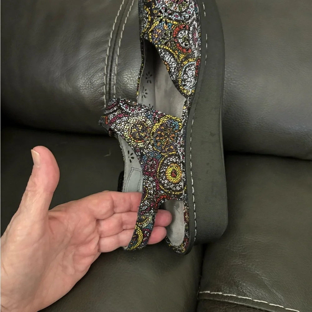Alegria Women’s Mary Jane Style Multicolor Patterned Shoes - Picture 9 of 15